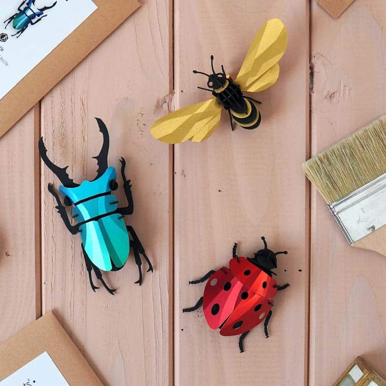 Assembli Most Popular Set stag honey bee ladybug square