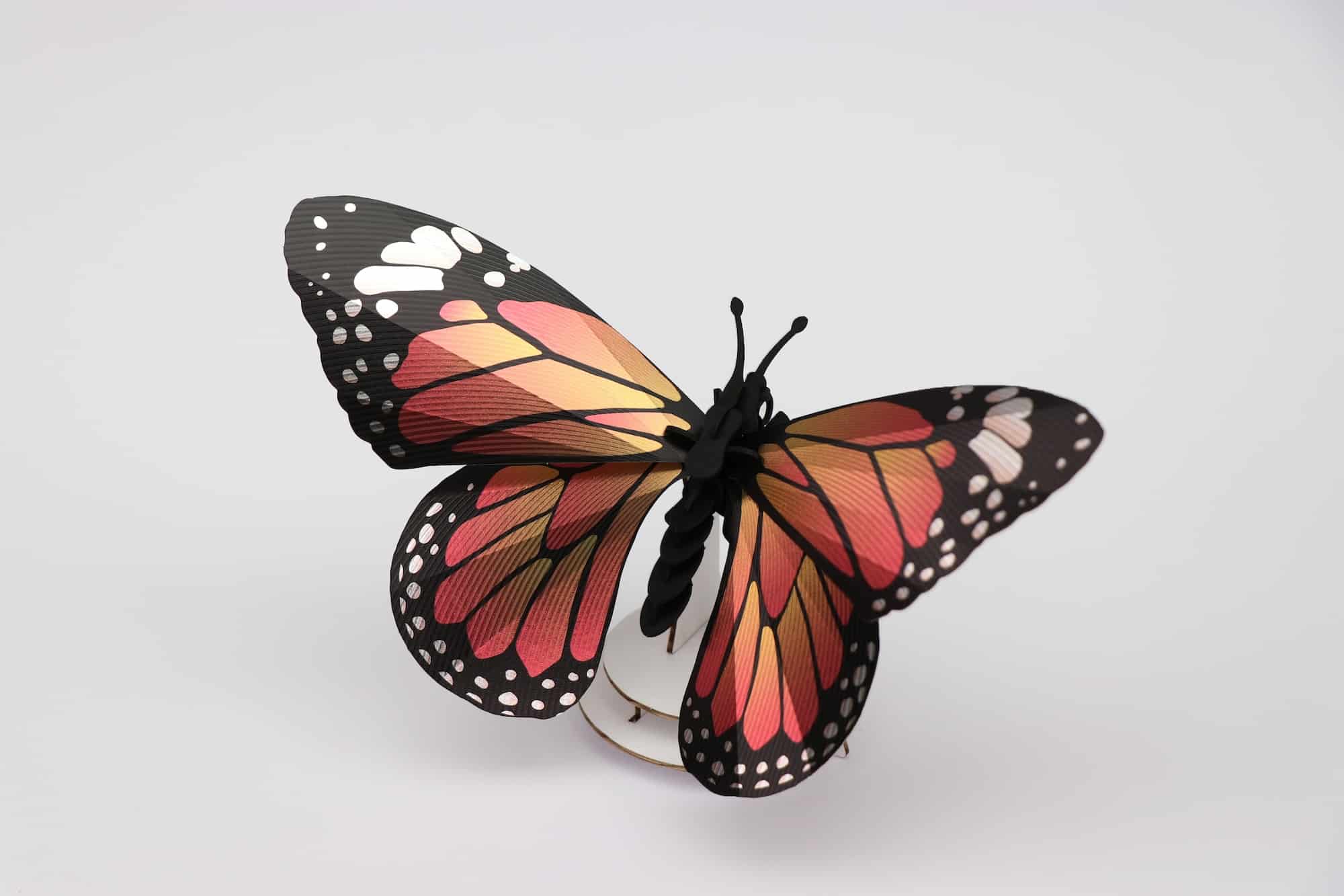 Assembli monarch butterfly on stand
