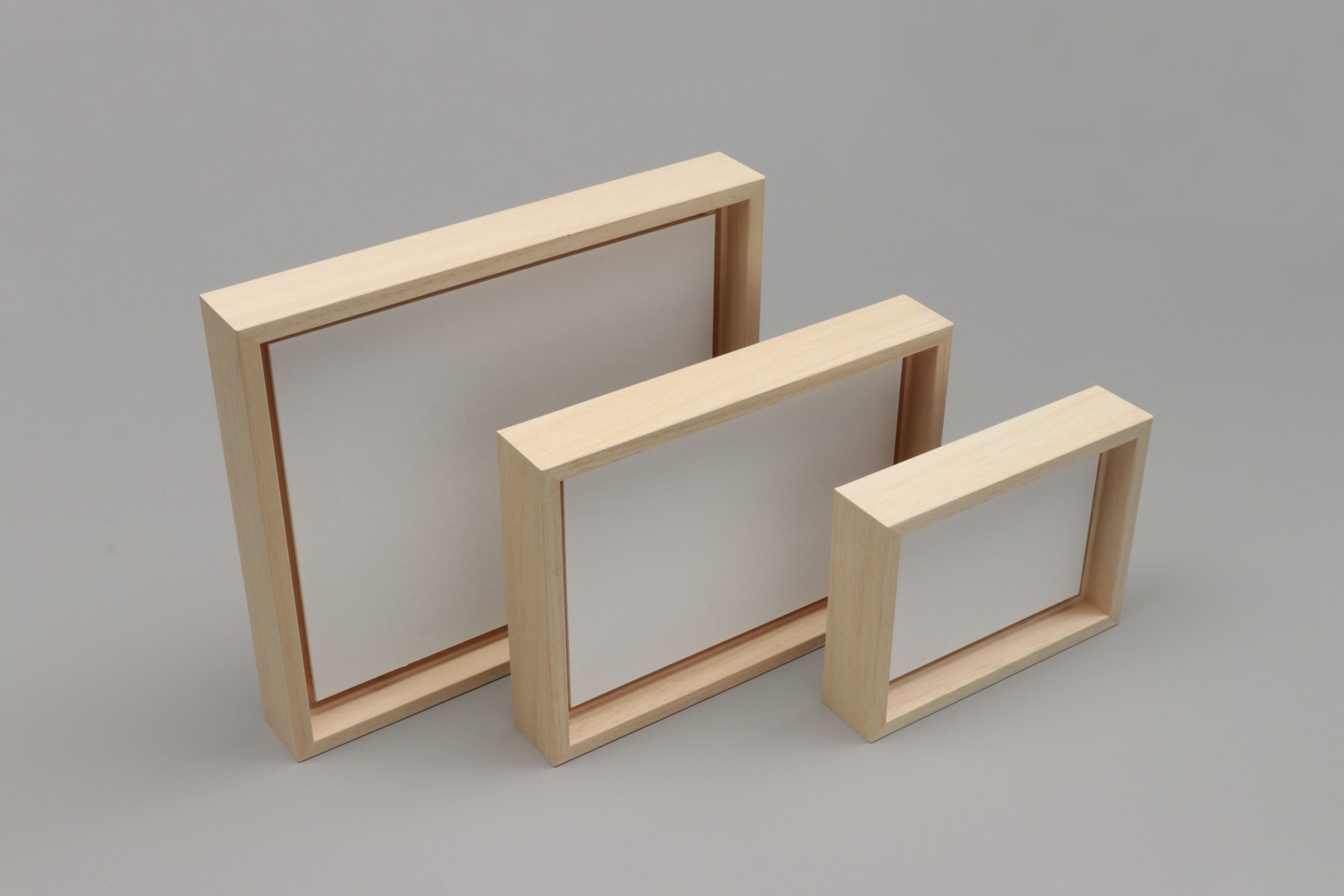 Assembli wooden frames empty