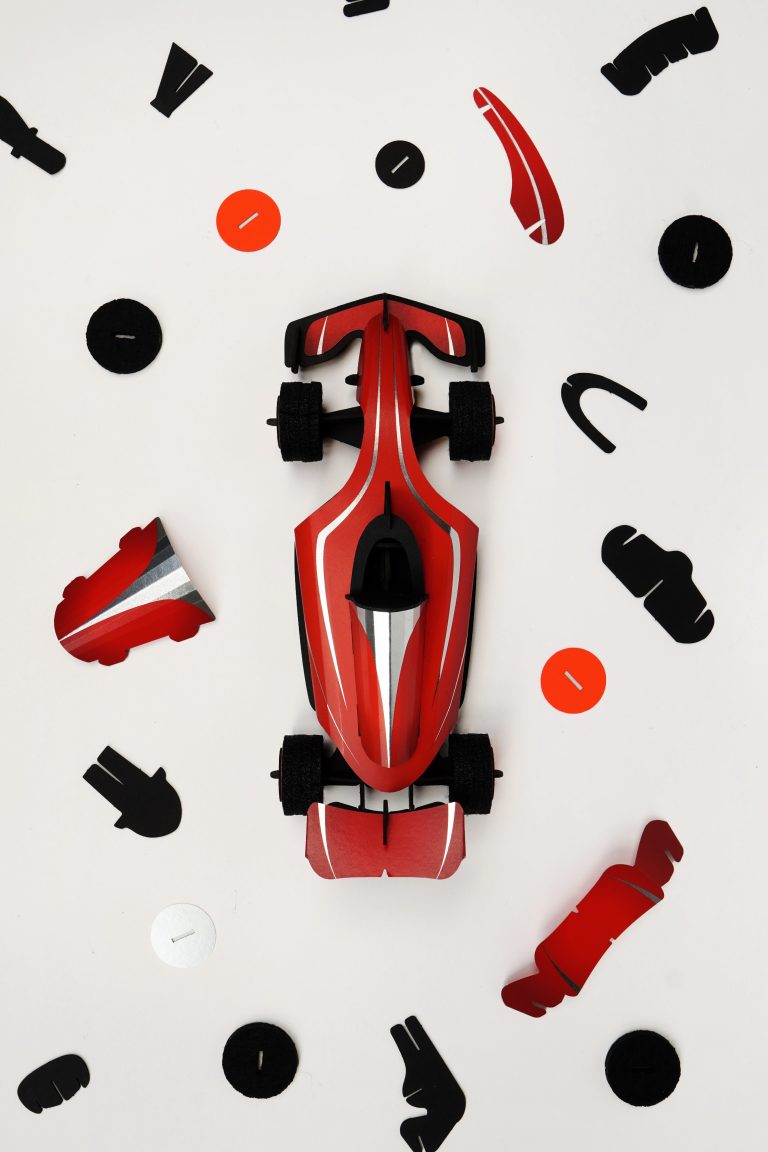 Assembli Race Car red hot parts