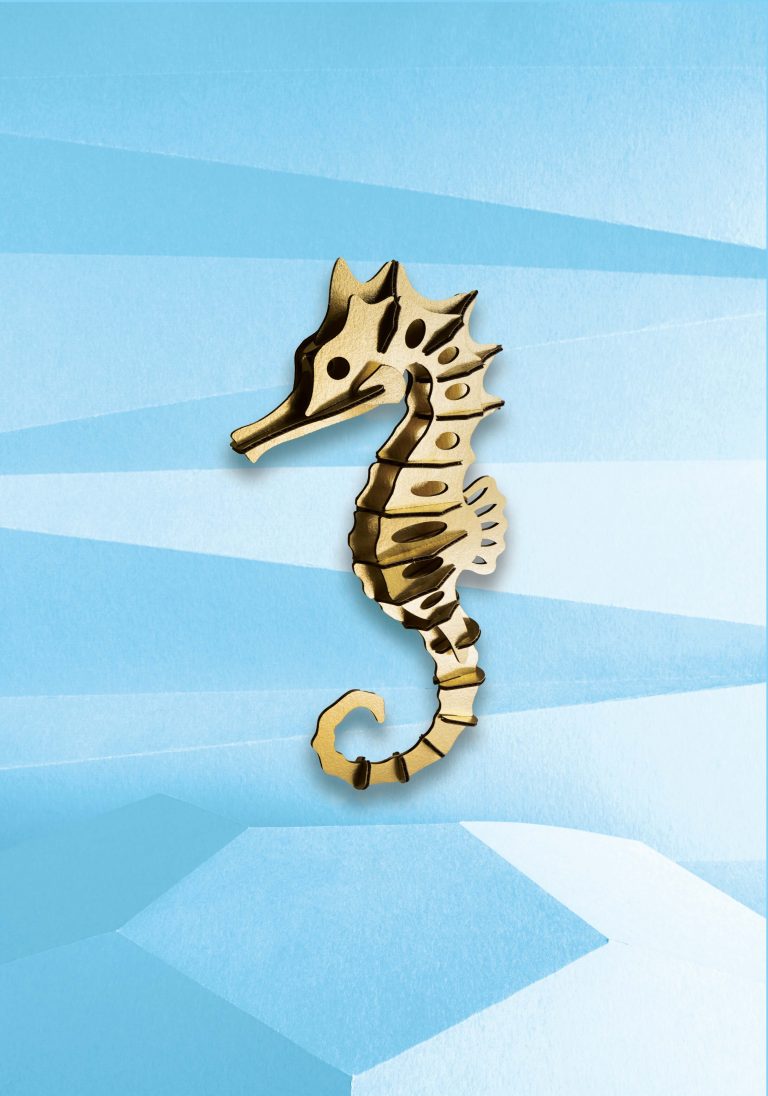 Assembli Seahorse Large gold