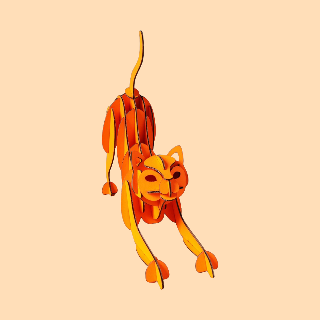 Pastel Category - Sliceform puzzle cat