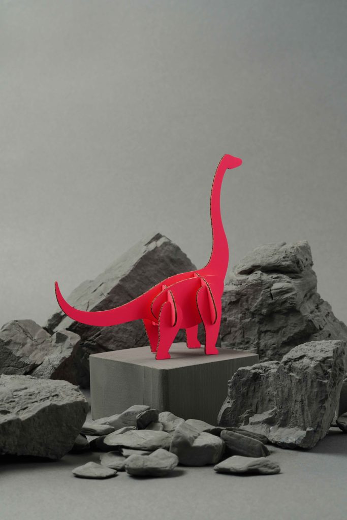 Assembli Braciosaurus pinkmeer Assembli Brachiosaurus pink
