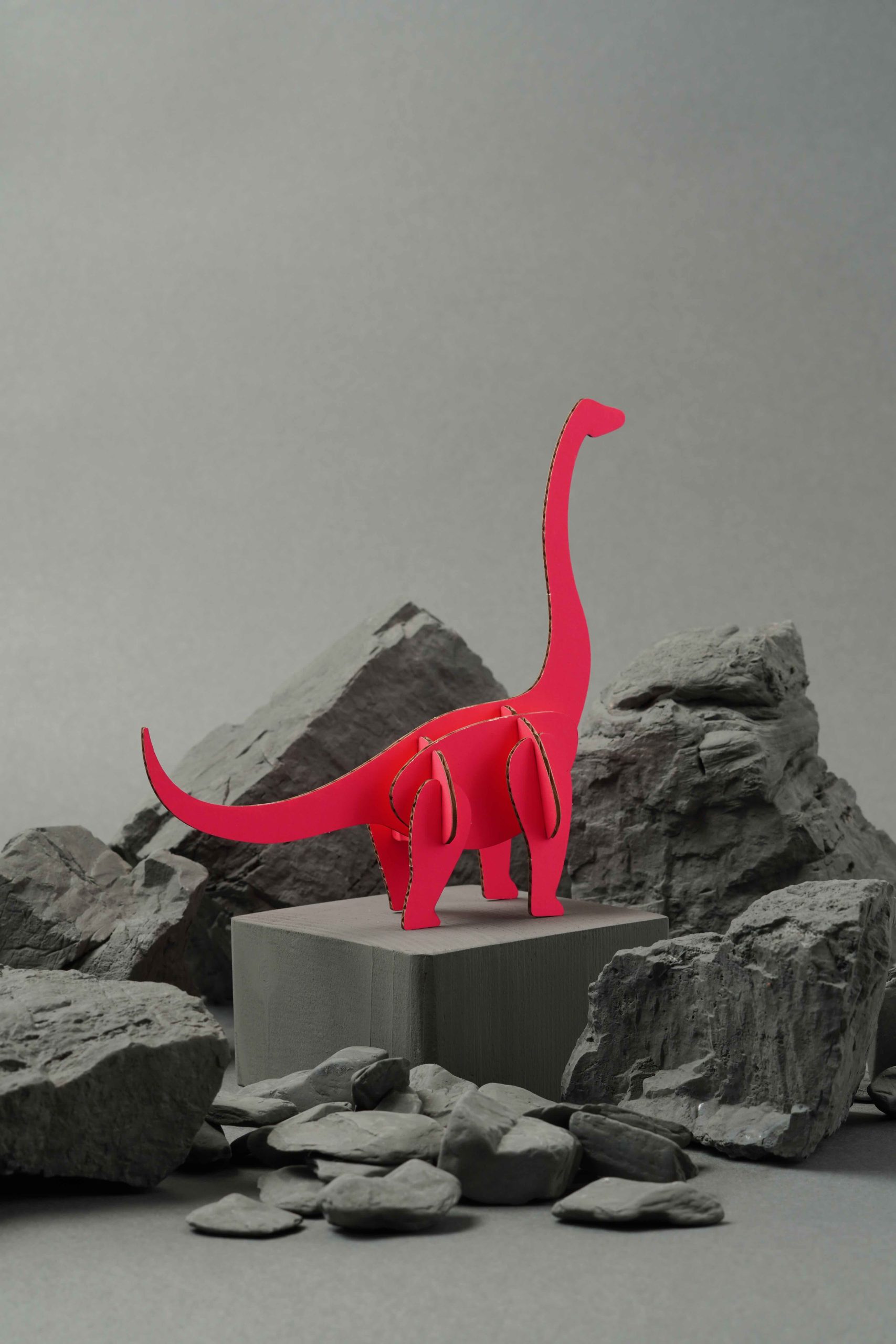 Assembli Brachiosaurus pink