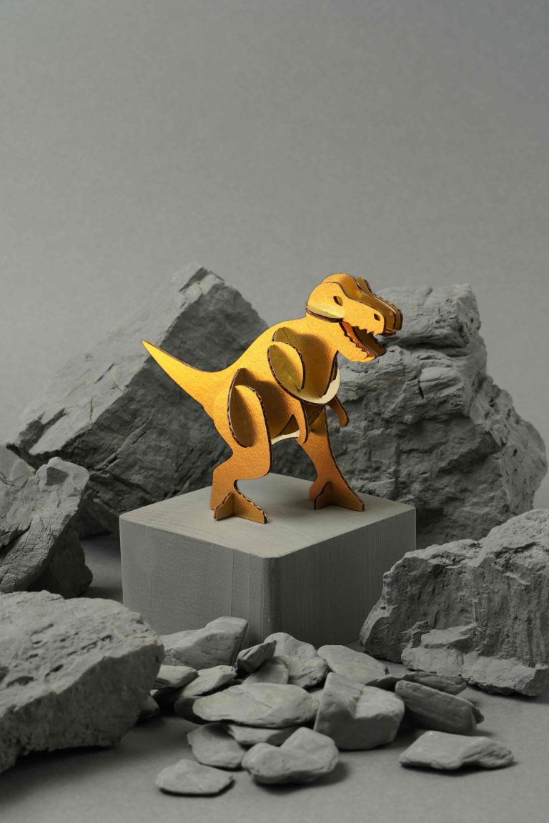 Assembli sliceform Mini T-rex gold